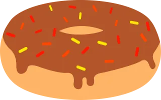 Donut Snack Dessert Stickdatei