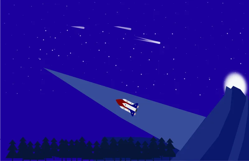 Space Rocket Stars Stickdatei – Kinder