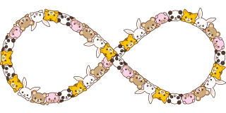 Animals Infinity Frame Stickdatei