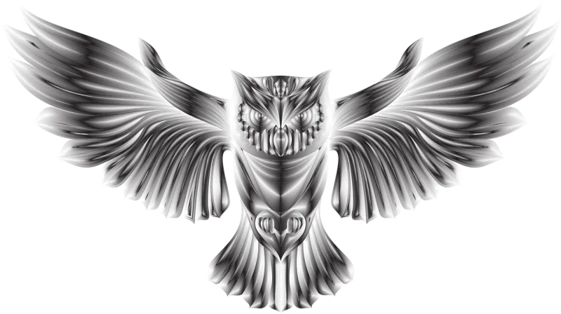 Owl Bird Geometric Stickdatei – Tiere