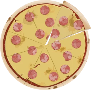 Pizza Food Meal Stickdatei