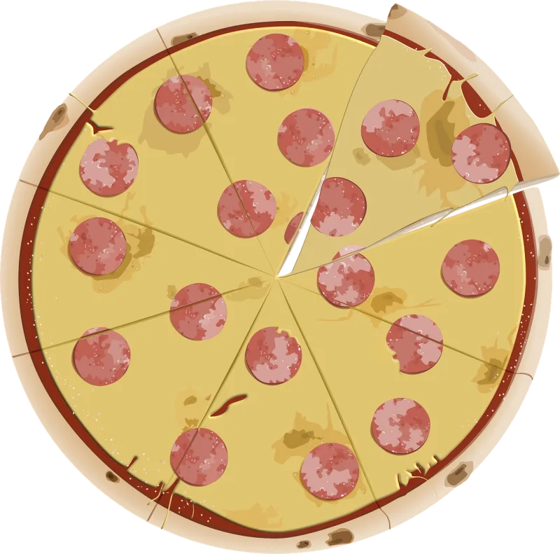Pizza Food Meal Stickdatei – Essen & Trinken