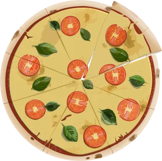 Pizza Food Meal Stickdatei