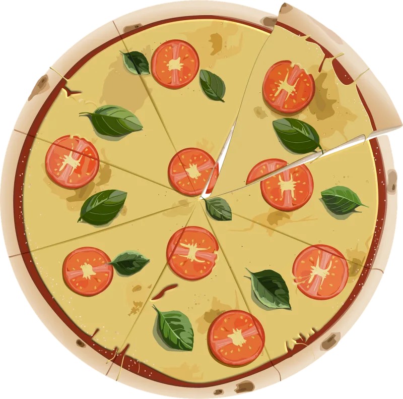 Pizza Food Meal Stickdatei – Essen & Trinken