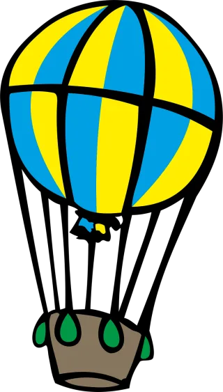 Hot air balloon Balloon Basket Stickdatei