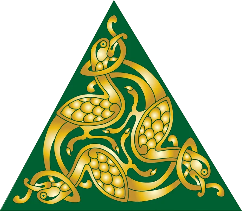 Celtic Triangle Symbol Stickdatei – Weihnachten