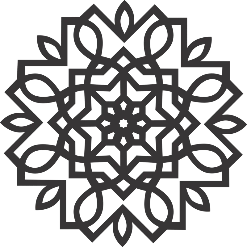 Mandala Ornamental Decorative Stickdatei – Weihnachten