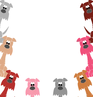 Dog Puppy Nature Stickdatei
