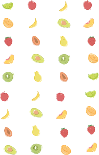 Fruits Apple Strawberry Stickdatei