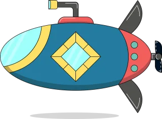 Submarine Porthole Watercraft Stickdatei