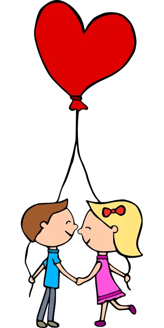 Couple Love Balloon Stickdatei