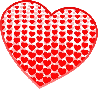 Hearts Love Valentine Stickdatei