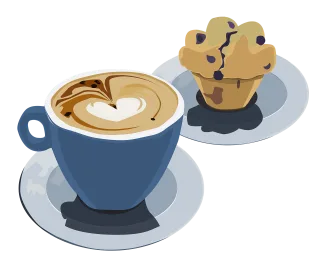 Coffee Muffin Food Stickdatei – Essen & Trinken