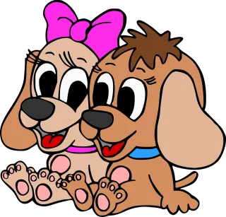 Dogs Pets Coloring book Stickdatei – Herzen & Liebe
