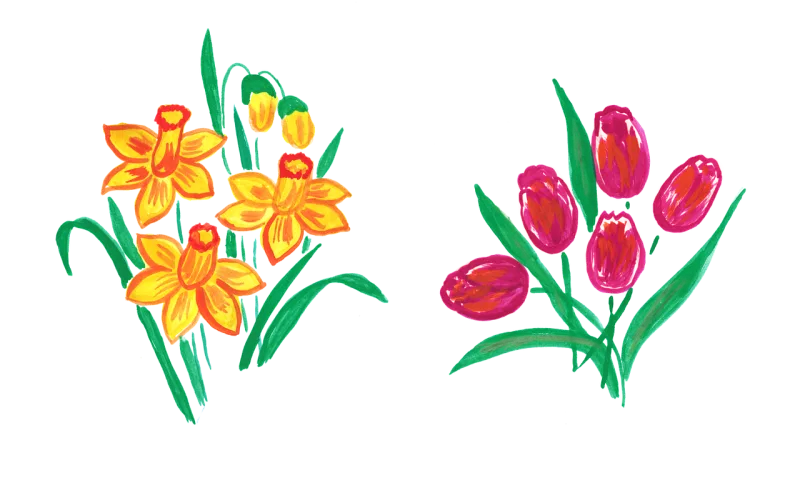 Spring Spring flower Easter Stickdatei – Blumen