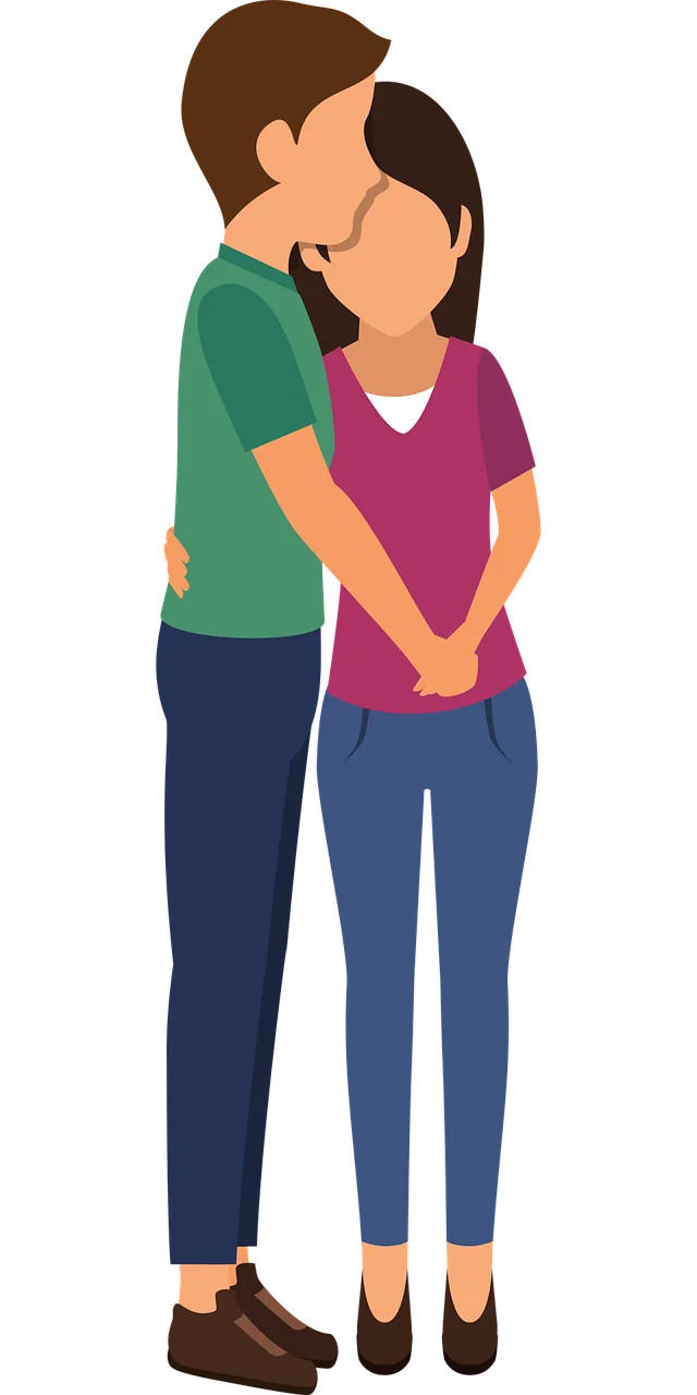 Couple Love Valentine's day Stickdatei – Herzen & Liebe