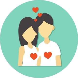 Couple Love Valentine's day Stickdatei