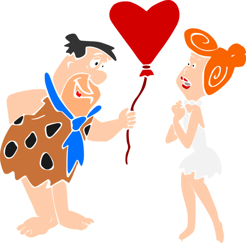 Flinstons Family Love Stickdatei – Herzen & Liebe