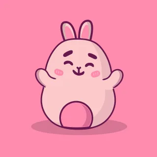Bunny Animal Cute Stickdatei