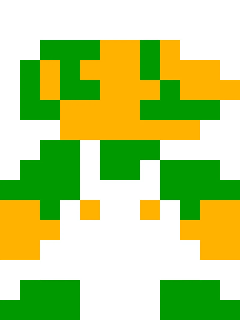 Luigi Nintendo Mario Stickdatei – Natur