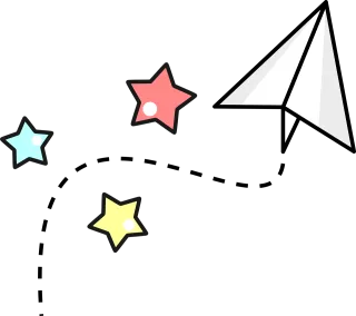 Paper airplane Stars Paper Stickdatei