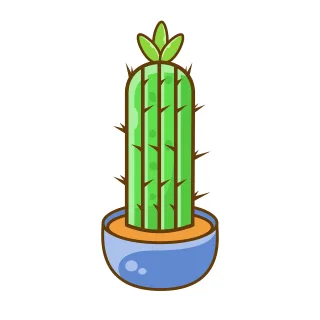 Cactus Plant Green Stickdatei