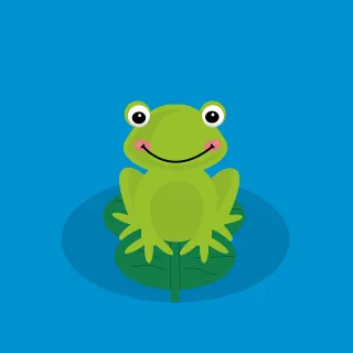 Frog Toad Water Stickdatei