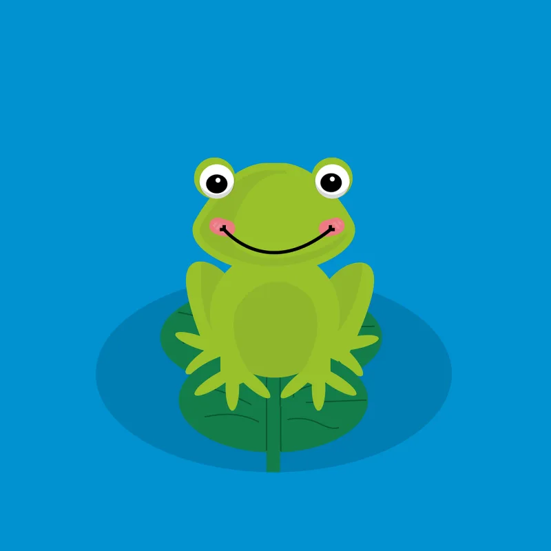 Frog Toad Water Stickdatei – Blumen