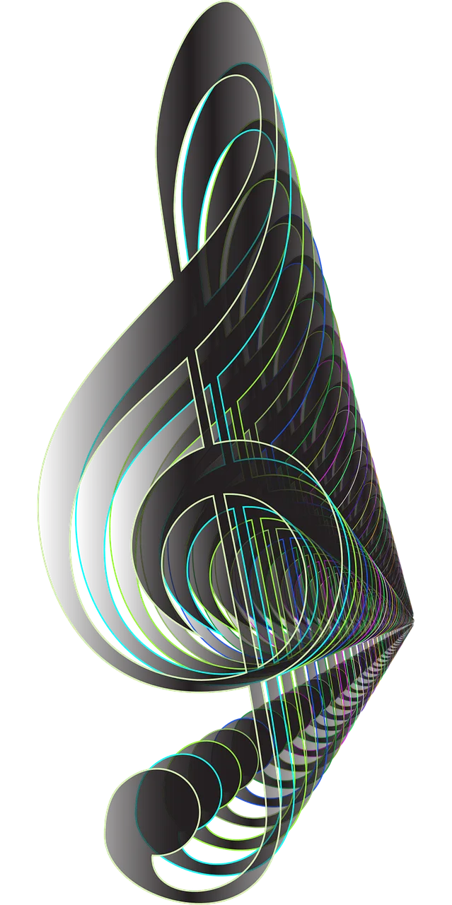 Clef Music Abstract Stickdatei – Musik