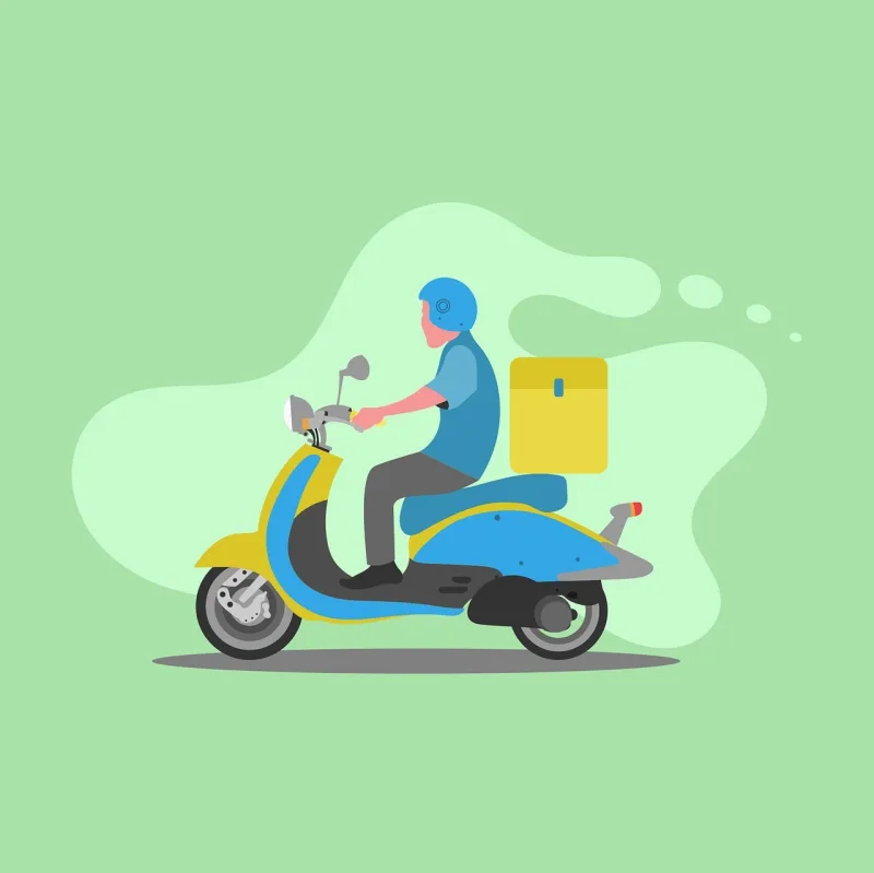 Delivery man Fast-food Delivery Stickdatei – Fahrzeuge