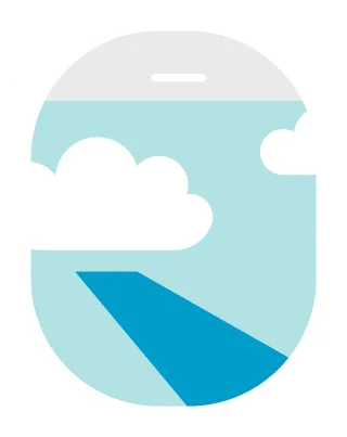 Travel Plane Window Stickdatei