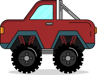 Bigfoot Wheels Clipart Stickdatei – Fahrzeuge