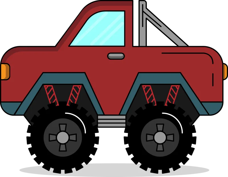 Bigfoot Wheels Clipart Stickdatei – Fahrzeuge
