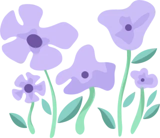 Purple Flower Bloom Stickdatei