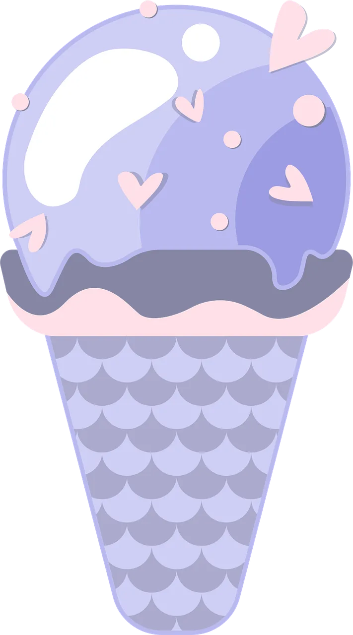 Ice cream Purple Icecream Stickdatei – Essen & Trinken