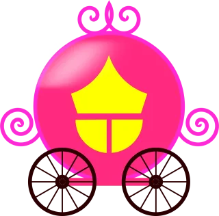 Princess carriage Carriage Cinderella Stickdatei – Kinder