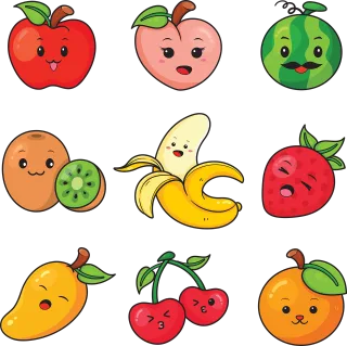 Apple Peach Watermelon Stickdatei