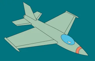 The plane Jet Aircraft Stickdatei