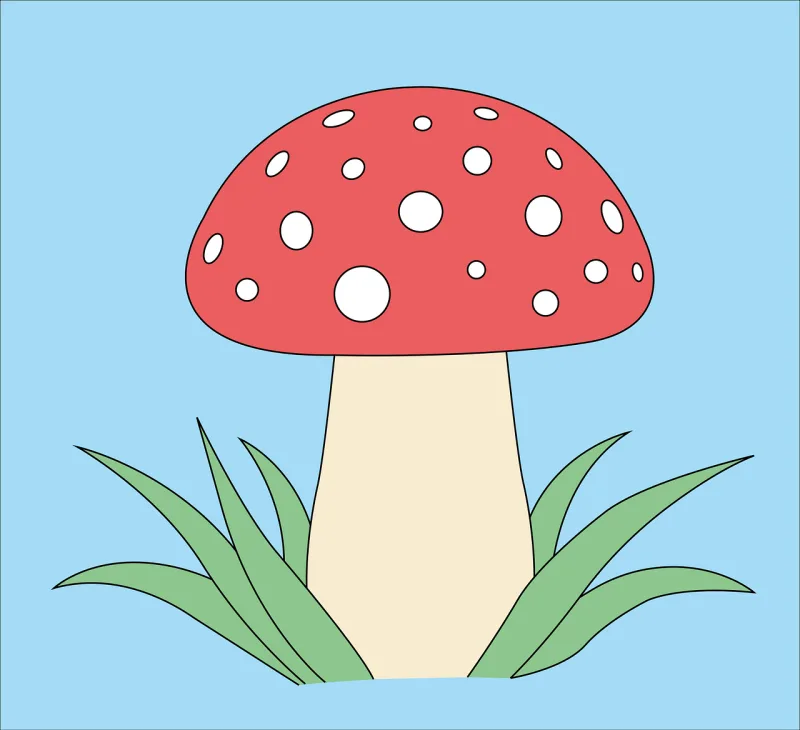 Mushroom Toadstool Forest Stickdatei – Natur