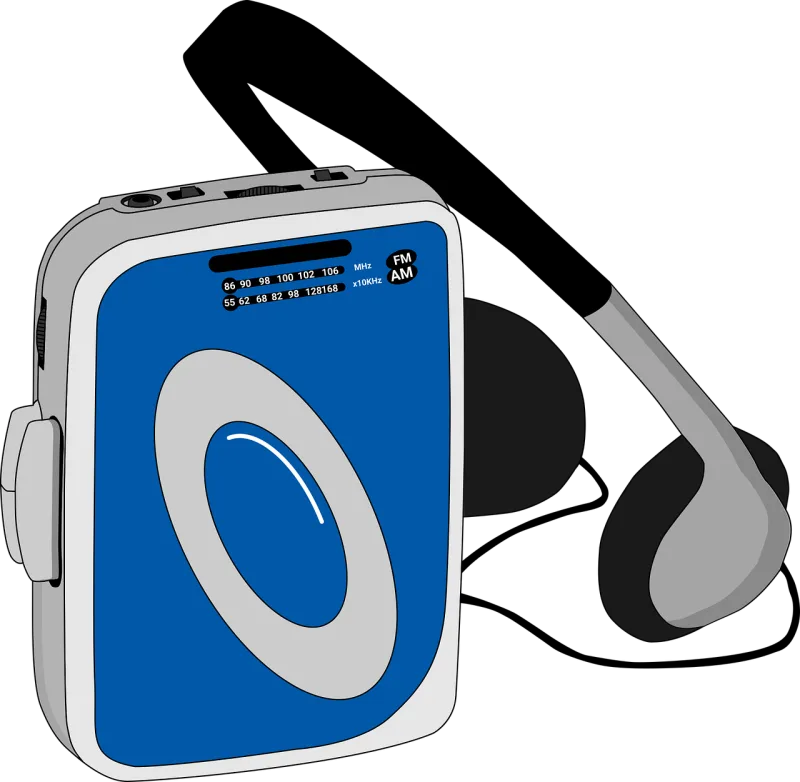 Audio Blue Cassette Stickdatei – Musik