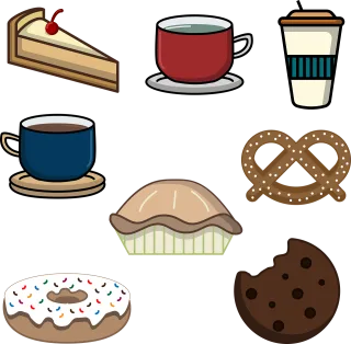 Bakery Breakfast Cake Stickdatei