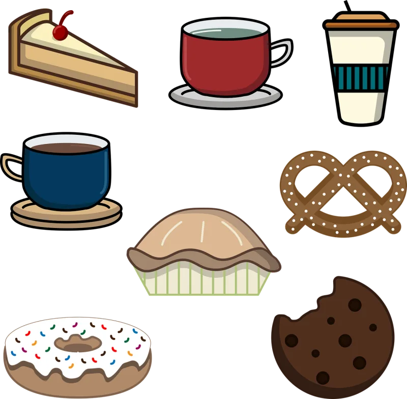 Bakery Breakfast Cake Stickdatei – Essen & Trinken