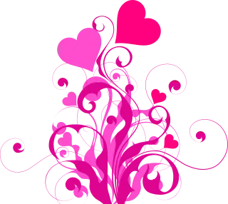 Hearts Love Pink Stickdatei