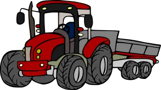 Tractor Farmer Field Stickdatei