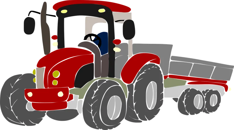 Tractor Farmer Field Stickdatei – Fahrzeuge