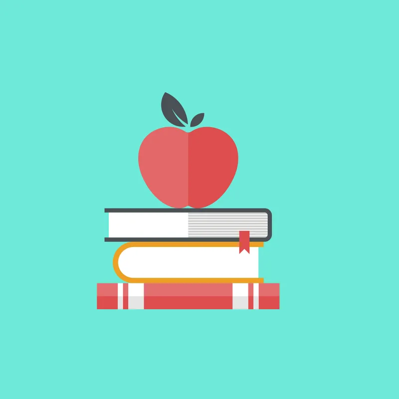 Books Study Apple Stickdatei – Essen & Trinken