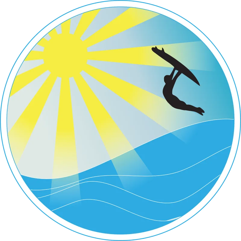 Surf Surfer Surfing Stickdatei – Sport