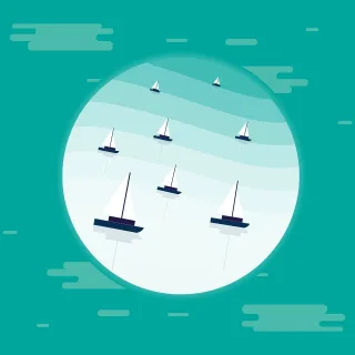 Boats Sails Water Stickdatei – Fahrzeuge