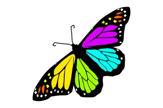 Butterfly Design Spring Stickdatei