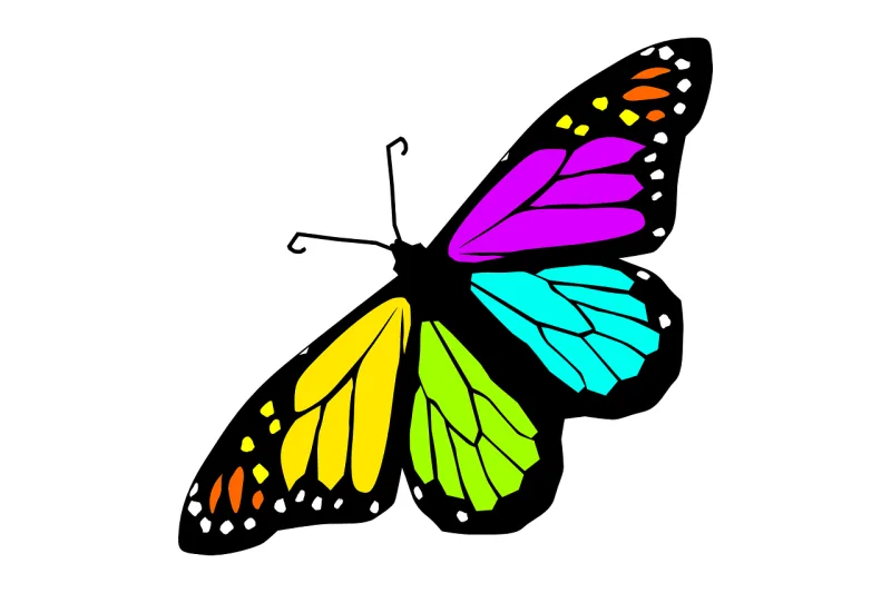Butterfly Design Spring Stickdatei – Tiere